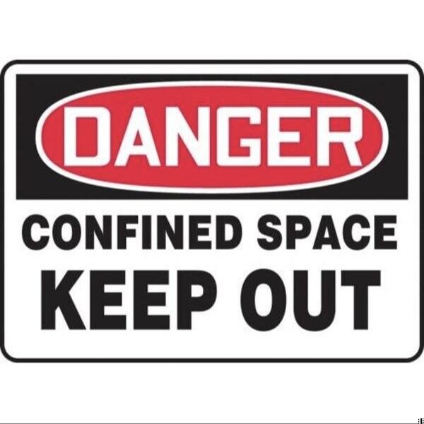 Accuform OSHA DANGER SAFETY SIGN CONFINED MCSP110XT MCSP110XT - main